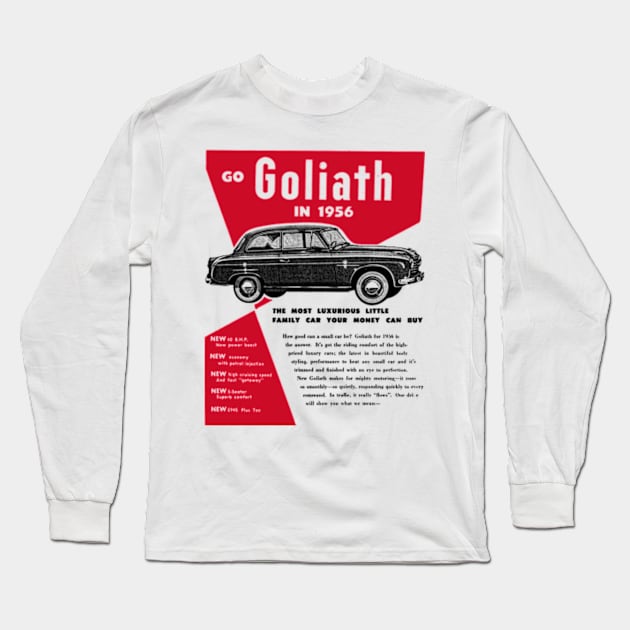 1956 GOLIATH - advert Long Sleeve T-Shirt by Throwback Motors